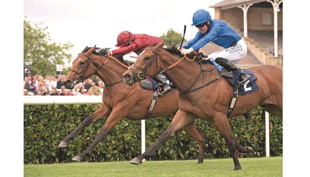 Trained by Ralph Beckett, Suspicious sat in behind the leaders in this mile race on the straight. Steady in the early stages under a lead from Maggieu2019s Joy, the fillies ran in a tightly-packed group with little change in the running order.