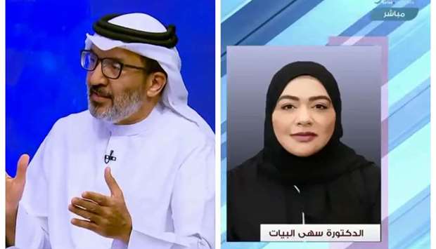 Dr Yousef al-Maslamani, left, and Dr Soha al-Bayat