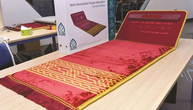 With a built in LED display Sajdah supports Arabic, English, and Transliterated Arabic. The text of the Holy Qur'an is displayed while a speaker helps the worshipper hear the voice of recitation. PICTURE: Shaji Kayamkulam.
