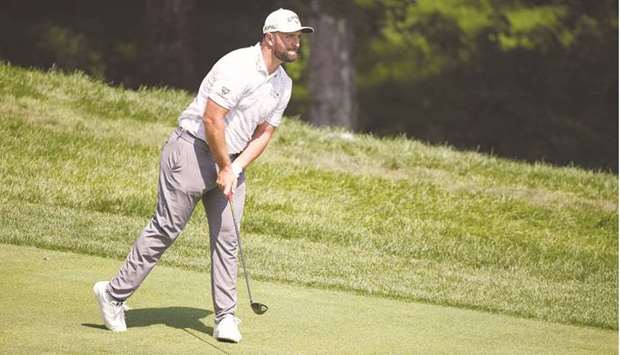 Jon Rahm of Spain plays his second shot on the second hole during the first round of the BMW Championship at Caves Valley Golf Club in Owings Mills, Maryland. (Getty Images/AFP)
