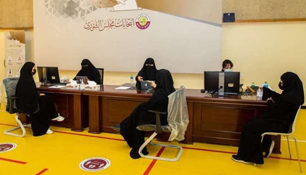 The voter registration process for the Shura Council elections in its first session, which lasted five days, ended Thursday evening in all polling stations, and through text messages, and Metrash2 application