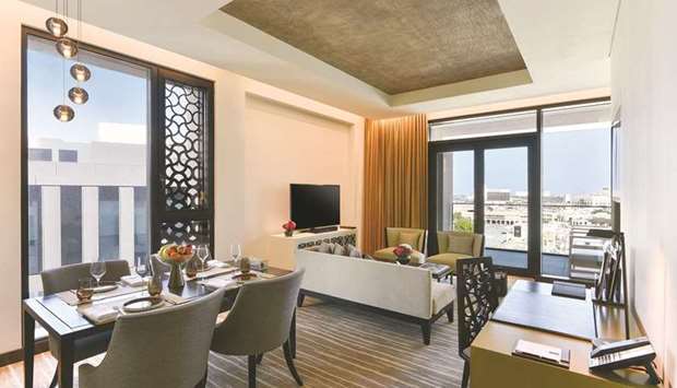With soaring views of Dohau2019s iconic skyline as well as the cultural heart of the city, Souq Waqif, the 71sqm Souq Suite is the ultimate private hideaway for you and your family.