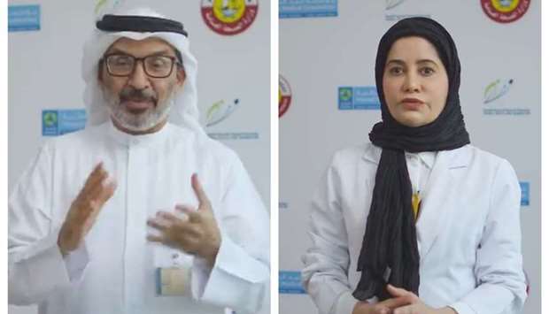 Dr Yousef al-Maslamani, left, and Dr Jameela al-Ajmi