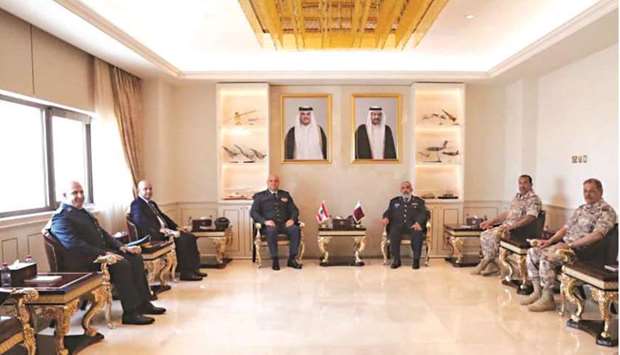 During the meeting, they reviewed bilateral military relations, and ways to enhance and develop them. The meeting was attended by senior officers in the Qatari Armed Forces.