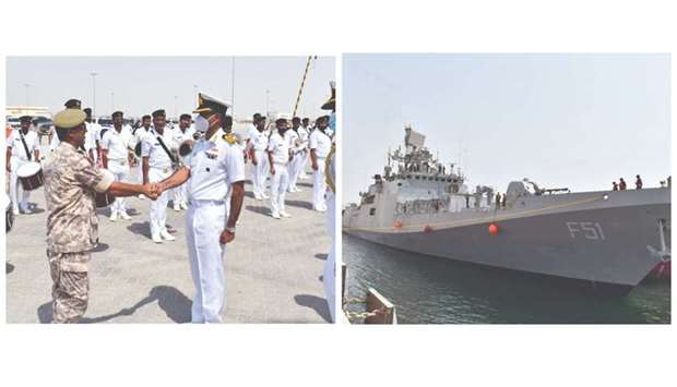 Indian Navy guided missile stealth frigate INS Trikand has arrived in Doha.