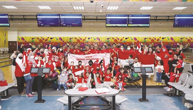 A series of sports activities like bowling marked the start of Indonesian Independence Day in Qatar.
