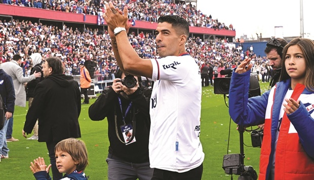 Luis Suarez Turns Up For Boyhood Club, Nacional In Copa Sudamericana