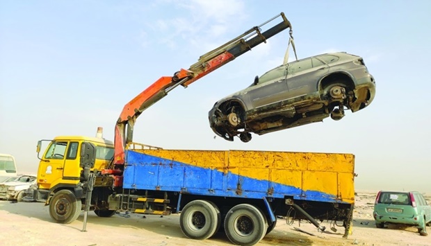 A total of 637 abandoned vehicles were removed