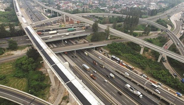An under construction section of elevated track for the Jakarta-Bandung High-Speed Railway (HSR) project in Cikarang, West Java, Indonesia on August 2. Southeast Asiau2019s largest economy will reduce its 2023 borrowing plans by 8% to 696.3tn rupiah ($47.2bn), its lowest since 2019, amid cuts to its healthcare and social protection budgets, according to the annual budget presented by President Joko Widodo in parliament on Tuesday.