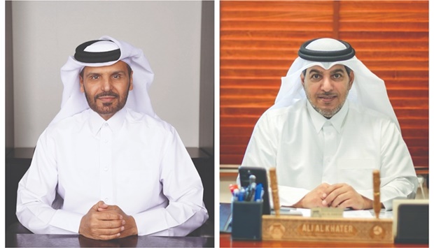 Dr Salih al-Marri, left, and Ali Abdulla al-Khater