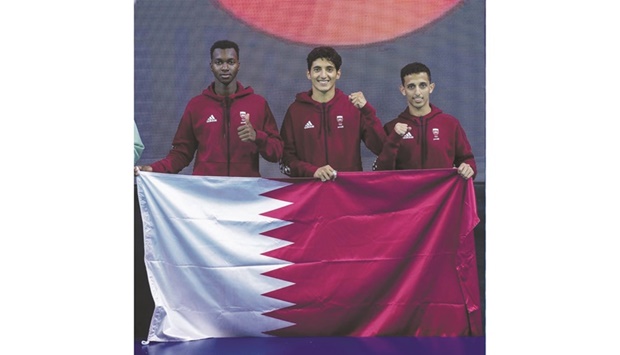The Qatari duo beat Iran 45-34 in the third-place play off.