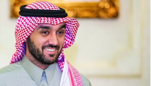 Saudi minister of sports Prince Abdulaziz bin Turki al-Faisal