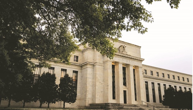 The Federal Reserve building in Washington, DC. The Fed looks to be paying closer attention to a potential pinch-point that rankled dollar funding markets almost three years ago and could at some stage become a catalyst for ending early officialsu2019 plans to shrink the US central banku2019s expanded balance sheet.