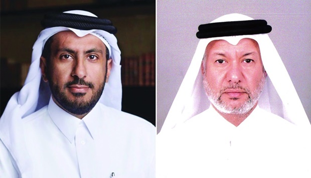 Shaikh Faisal bin Thani al-Thani, QFB chairman, Mohamed Yousef al-Mana, QFB vice-chairman.