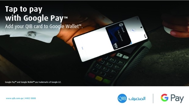 Google Pay is a digital wallet and payment platform from Google that enables customers to pay for transactions with their QIB cards using their Android and WearOS devices in-stores and online, where contactless payments are accepted.