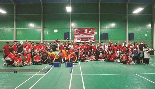 The event at Green Stadium Al Wakra was opened by Indonesian ambassador Ridwan Hassan.