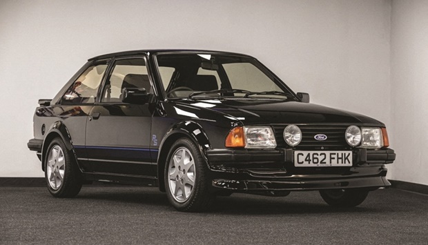 The 1985 Ford Escort RS Turbo S1 car.
