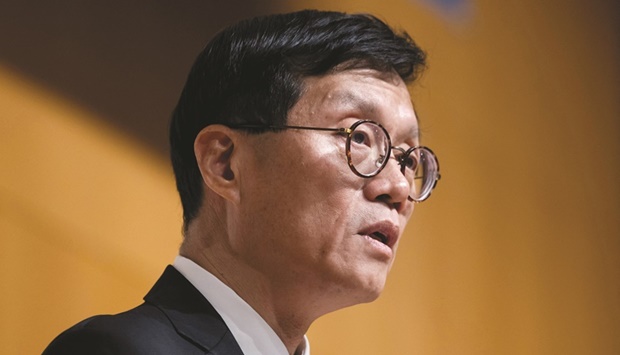 South Koreau2019s central bank governor Rhee Chang-yong.