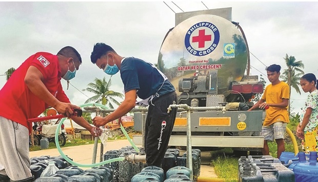 Water tankers have been deployed around the affected areas to distribute clean drinking water to the local community and displaced people.