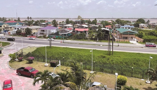 View of cityscape near the Demarara River, in Georgetown, Guyana. (Reuters)