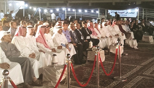 The opening ceremony that started with a welcoming poem also saw poetry readings, the inauguration of a heritage exhibition for homemade products and traditional foods in addition to songs, musicals and folklore shows.