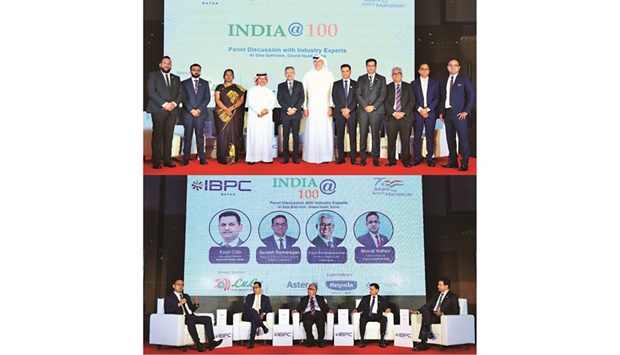 IBPC Qatar and top level guests during u2018India@100u2019.
