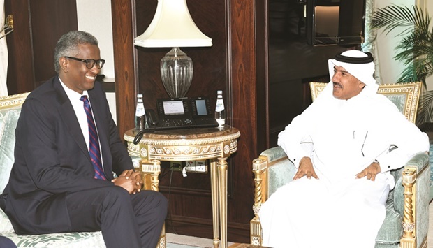 His Highness the Amir Sheikh Tamim bin Hamad al-Thani has received a written message from Somali President Hassan Sheikh Mohamud pertaining to bilateral relations and ways to develop and promote them.