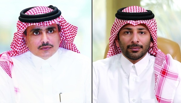 Sheikh Saoud bin Khalid bin Hamad al-Thani, QLM chairman, Fahad Mohamed al-Suwaidi, QLM chief executive officer