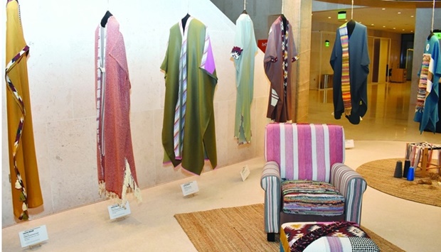 Some of the garments at the exhibition. PICTURES: Thajudheen