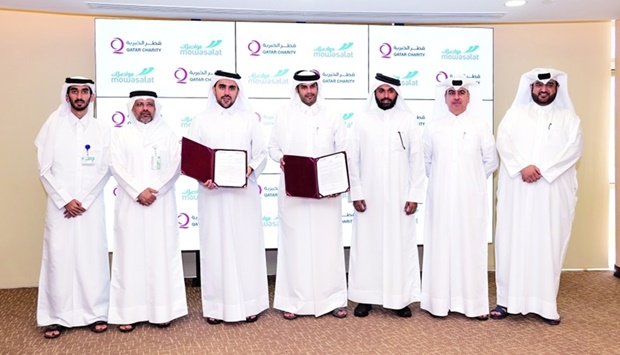 The agreement signing is the culmination of many cooperation initiatives between Mowasalat (Karwa) and Qatar Charity.