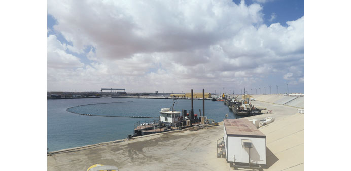A general view of Es Sider export terminal in Ras Lanuf. A tanker has docked at Es Sider and begun loading 600,000 barrels of oil, a spokesman for sta