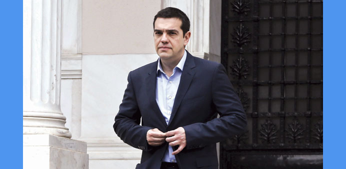 Tsipras: Under pressure.