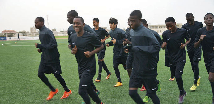  The players followed a rigorous training programme during their stint in Senegal.