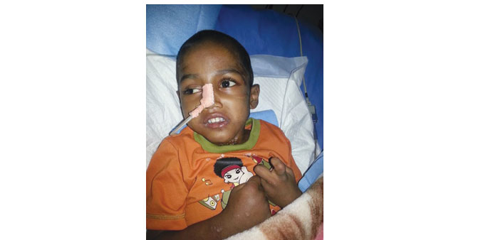  A file photo of Shafeeq at the hospital in Vellore.