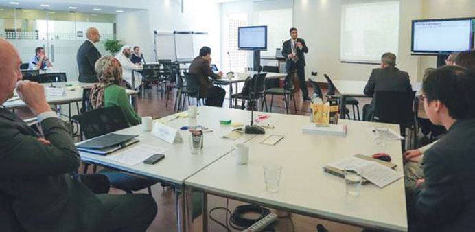Participants during a workshop at GU-Q.