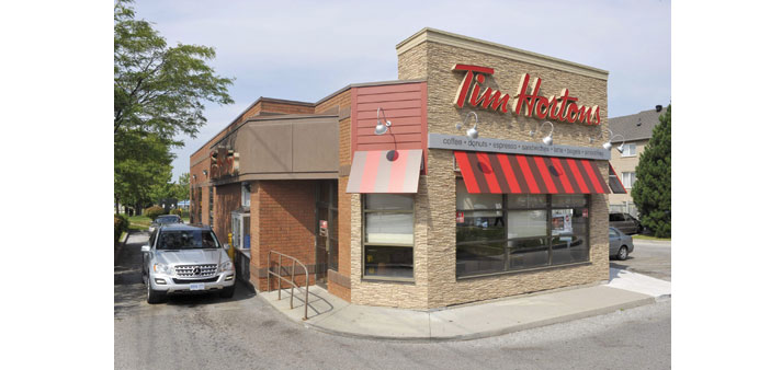 A Tim Hortons restaurant in Toronto, Canada. Burger King is buying the Canadian doughnut chain for $11.4bn.