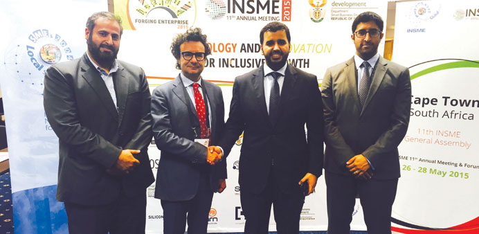 QDB officials at the INSME 2015 in Cape Town, South Africa.