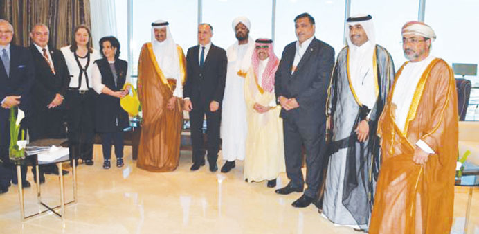 Officials and dignitaries at the event.