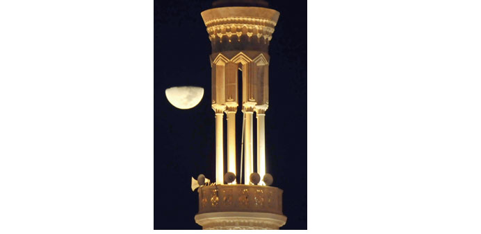 Minaret of Namira mosque in Makkah.