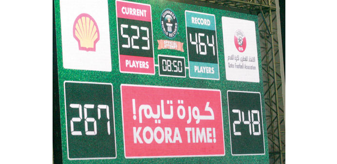 The  score board shows the final tally for the teams. PICTURE: TK Nasser