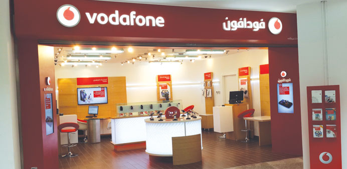 The Vodafone store at Ezdan Mall.