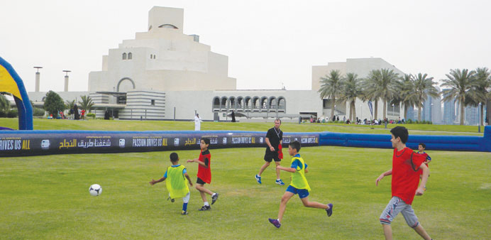 A moment from the match during the u201cPassport to Passionu201d at MIA park.