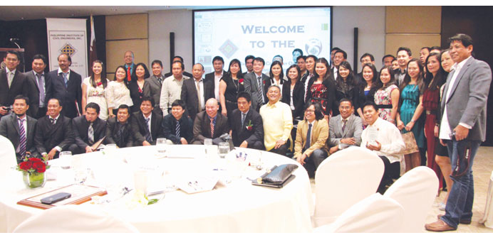 Philippine Institute of Civil Engineers-Qatar holds an induction ceremony for officers and oath-taking for new board passers.