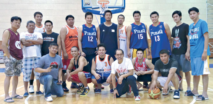 Team Qatar ready for the GCC All-Filipino Basketball Club Championship.