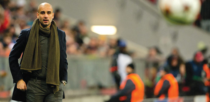 File picture of Bayern Munich coach Pep Guardiola.
