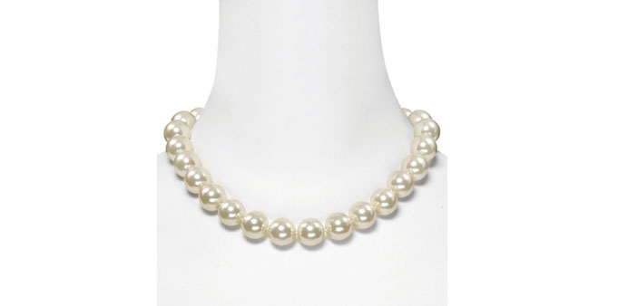  Lauren by Ralph Lauren glass pearl necklace.
