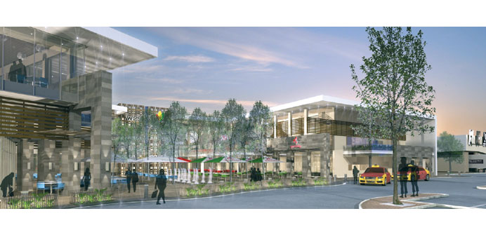 An artistu2019s Impression of the soon-to-open West Hills shopping mall in Accra, Ghana. Across Africa, commercial real estate developers are rushing to b