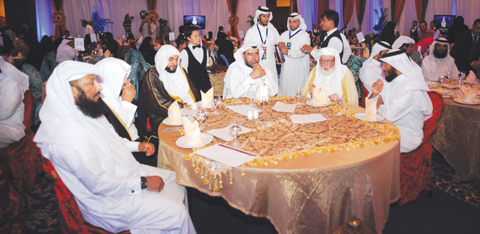 Al-Kuwari, centre, with other guests at the inauguration programme.