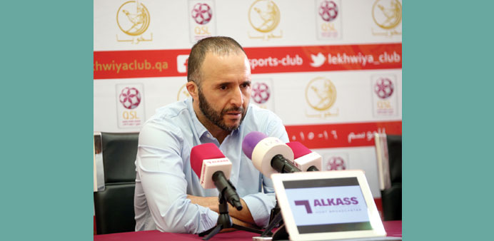 Lekhwiya coach Djamel Belmadi.
