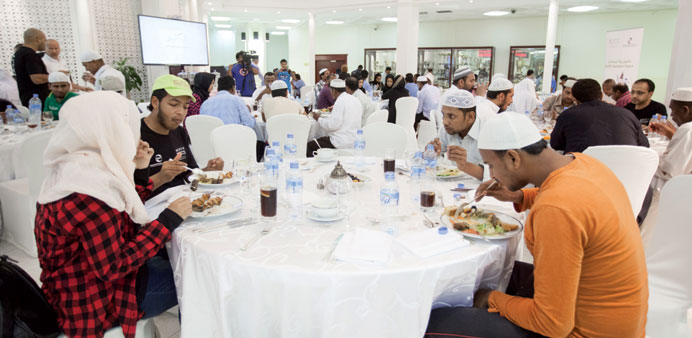 Around 30 Rota volunteers and 80 workers attended each of the Iftars. 